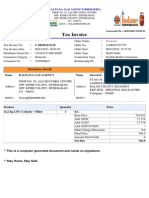 Tax Invoice: KALPANA GAS AGENCY (0000125491)