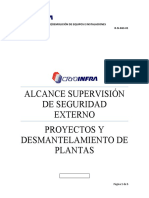 R-SI-63-01 Alcance Supervisor de Seguridad Actividdes de Desmantelamiento