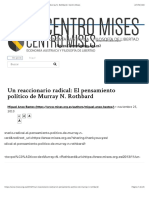 Un Reaccionario Radical - El Pensamiento Político de Murray N. Rothbard-Miguel Anxo Bastos