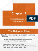 Pricing Concepts and Management