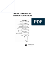 The Hall MICRO 100 Instruction Manual