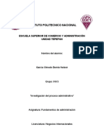 Investigación Del Proceso Administrativo