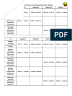 Cronograma Tutorias