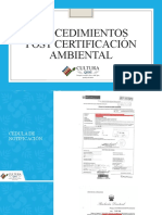 PROCEDIMIENTOS POST – CERTIFICACIÓN AMBIENTAL.pptx