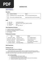 Ashwini Patil ASIC Verification Engr 4plus