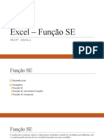 Função SE no Excel - Comparar valores e definir resultados