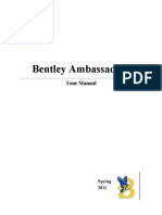 Spring 2011 Ambassador Tour Manual Final
