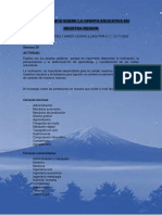 Investigamos Sobre La Oferta Educativa en Neustra Region