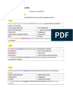 Paraphrase Trong Ielts