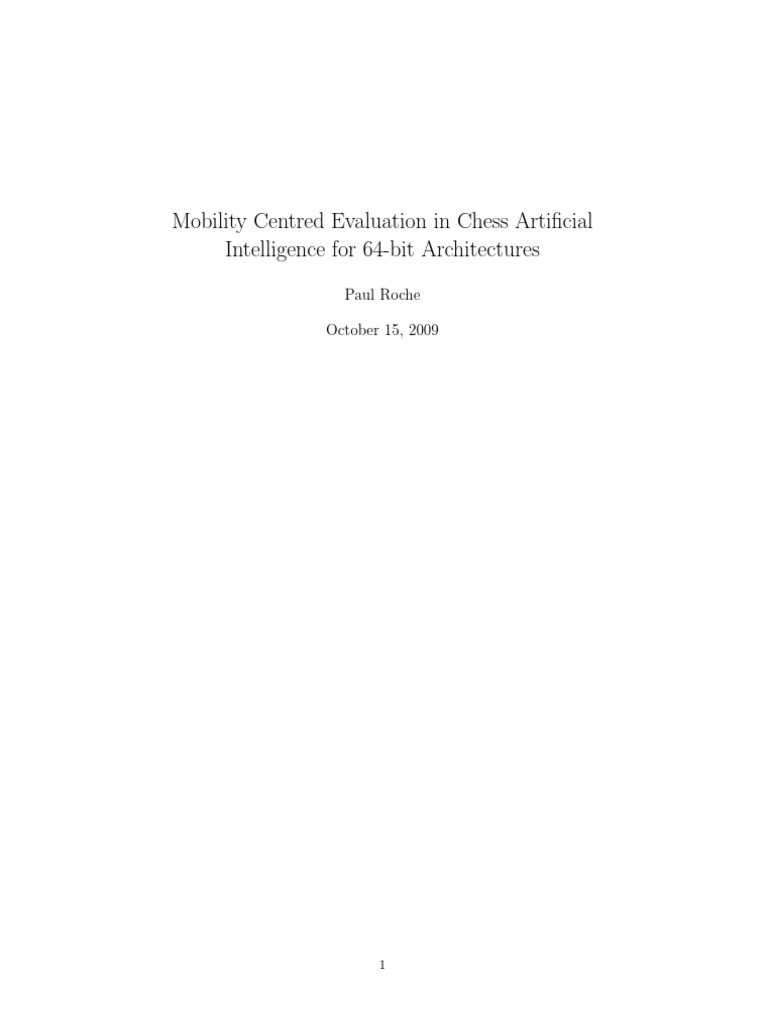 Mobility-Centered Chess AI Evaluation | PDF | Graphical User Interfaces ...
