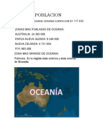 Poblacion de Oceania