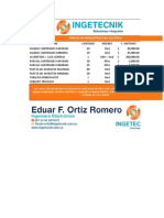 Precios de Infraestructura