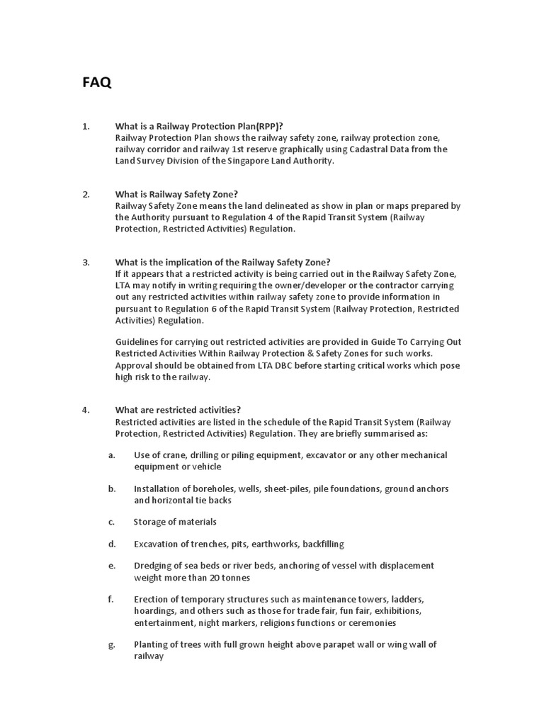 Railway Protection Plan Overview | PDF | Rail Transport | Rapid Transit