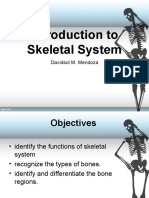 Introduction To Skeletal System: Davidsol M. Mendoza