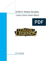 ED3915 Media Studies: Uture Canon Game Report