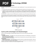 4G Technology /OFDM:: What Is A Cyclic Prefix