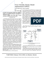 Silicon Power Schottky Diodes Model Implemented in SPICE: Jacek Dąbrowski, Janusz Zarębski