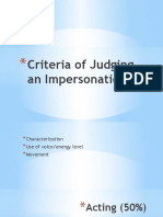Criteria of Judging An Impersonation