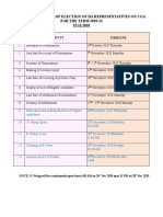 Revised Schedule of Election of Iia Representatives On Coa F-4