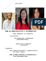 Mr. & Mrs - Dante V. Enriquez: Daughter