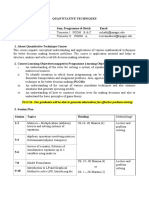 QT - Course Plan