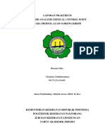 (Peny. Makmin) Laporan Praktikum HACCP, Charisma 2B PDF