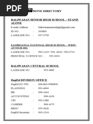Phone Directory