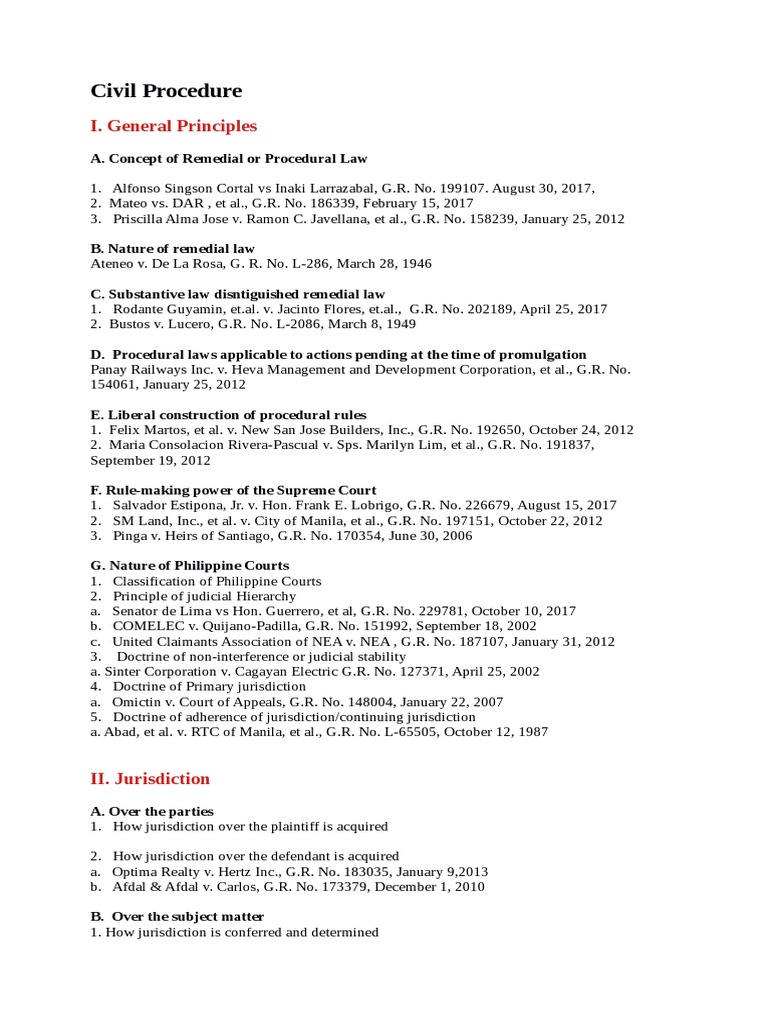 Civil Procedure Overview and Cases | PDF | Pleading | Foreclosure
