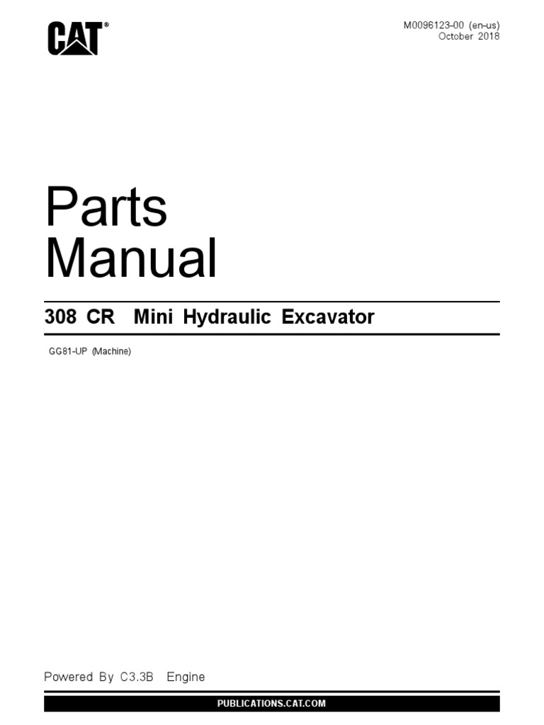 308CR Mini Excavator | PDF | Manufactured Goods | Engines