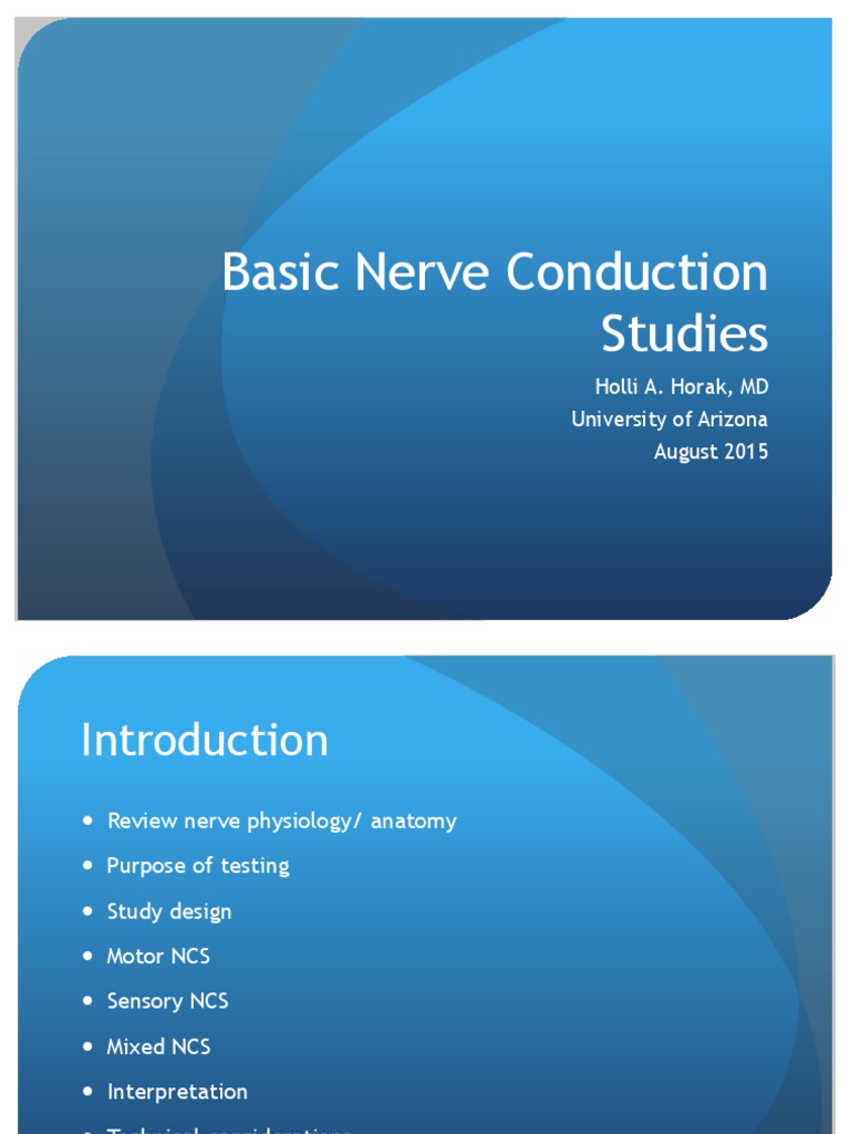 Nerve Conduction Study Guide | PDF | Peripheral Neuropathy | Myelin