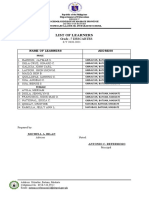 List of Learners: Grade - 7 DESCARTES