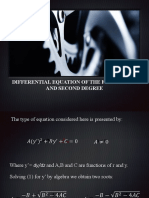 Differential Equation of The First Order and Second Degree