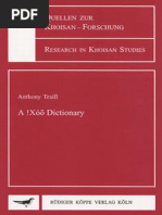 Traill Anthony A Xoo Dictionary PDF | PDF