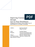 Improving Customer Service Through Just-in-Time Distribution
