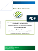 LSMS ISA Burkina Faso Panel Surveys Project Audit Report On The Financial Statements As at December 31st 2017 French