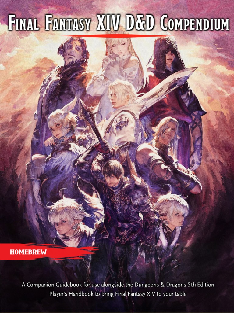 D D 5e Ffxiv Companion Guide Current Build Shadowbringers Pdf Dungeons Dragons