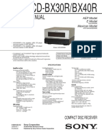 Service Manual: Compact Disc Receiver