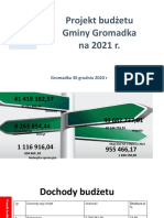 Prezentacja Projekt Budzetu Gmina Gromadka 2021 Odp