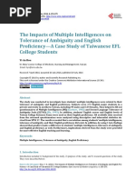 Correlation Among Multiple Intelligences, Ambiguity Tolerance and English PDF