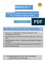 Module 2 - Lesson 2 - Safety Issues