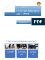Lesson 3 Roles of Technology