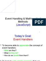 Event Handling & Mathematical Methods: (Javascript)