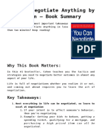 You Can Negotiate Anything by Herb Cohen - Book Summary: Why This Book Matters