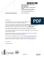 DVLA letter regarding keeping driving license