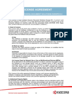 End User License Agreement: 06/2012, Kyocera Document Solutions Europe B.V