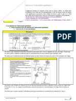 Notion de L Information Genetique Cours 1 PDF