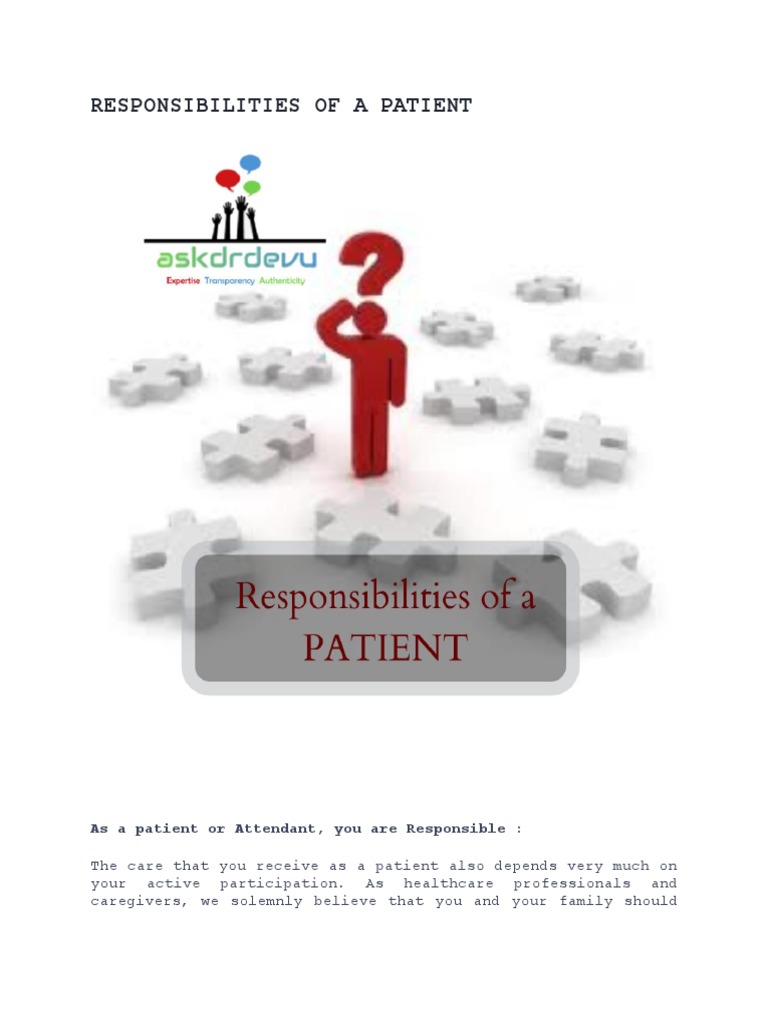 Patient Responsibilities in Healthcare | PDF | Patient | Hospital