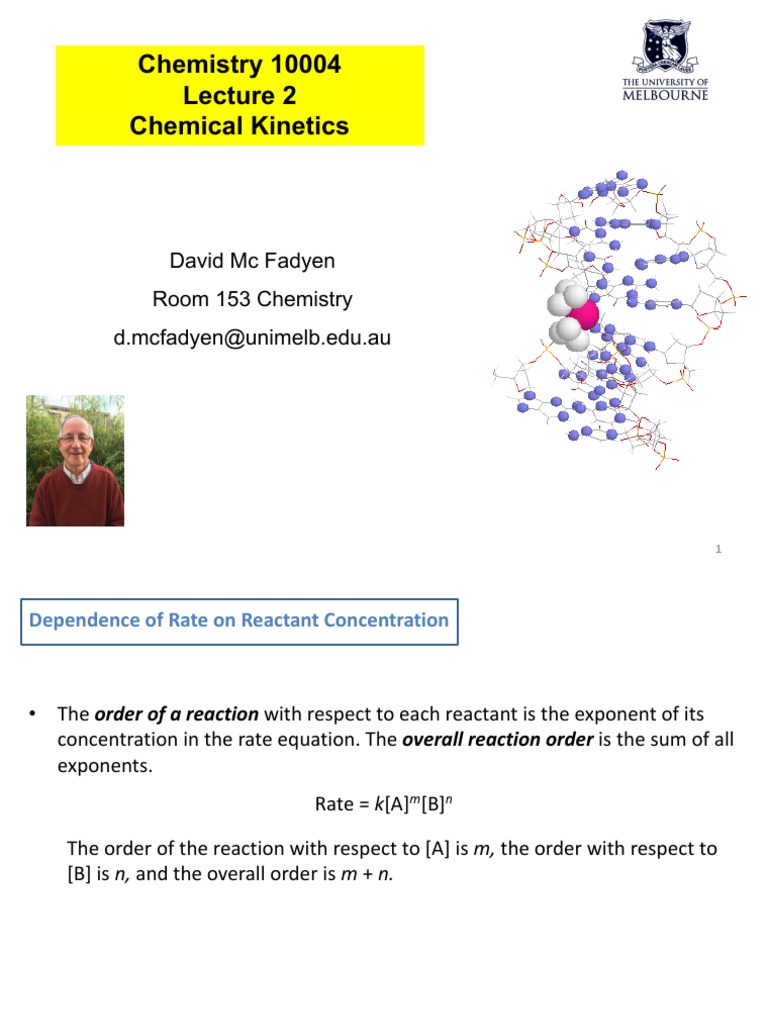 Lecture 14 Slides Kinetics Week 5-2 PDF | PDF | Reaction Rate ...
