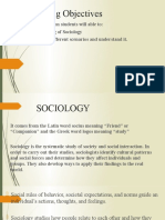 SOCIOLOGY