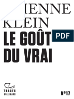 Le Goût Du Vrai by Etienne Klein